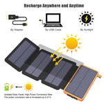 4-Fold Solar 20000mAh Dual-USB Charger and LED Light