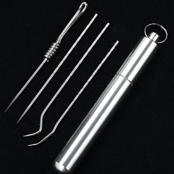 Titanium Toothpick Travel Kit - Gray Saint Survival