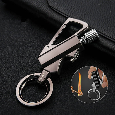 Waterproof Flint Match Keychain