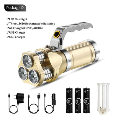Rechargeable LED flashlight